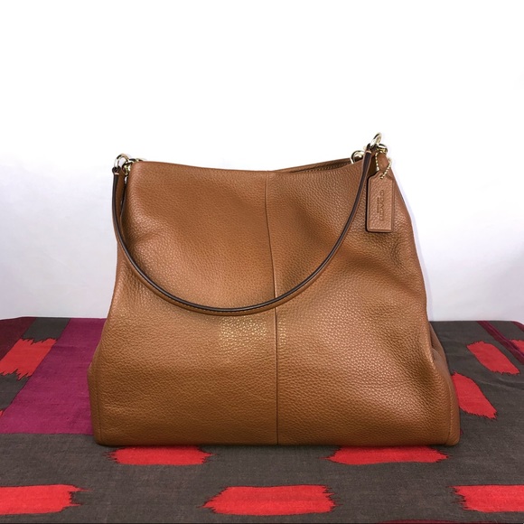 Coach Tan Pebbled Leather Phoebe Bag - Picture 2 of 16